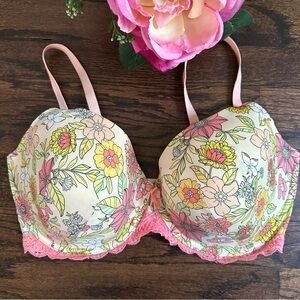 Adore Me Kati Contour floral bra, size 36DDD